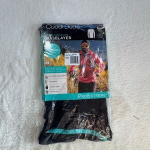 Cuddl Duds Performance Baselayer Mens Long Sleeve Crew XXL Pro Extreme Black